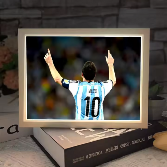 Soccer Legend Light Frame – Sketch Art with USB Glow